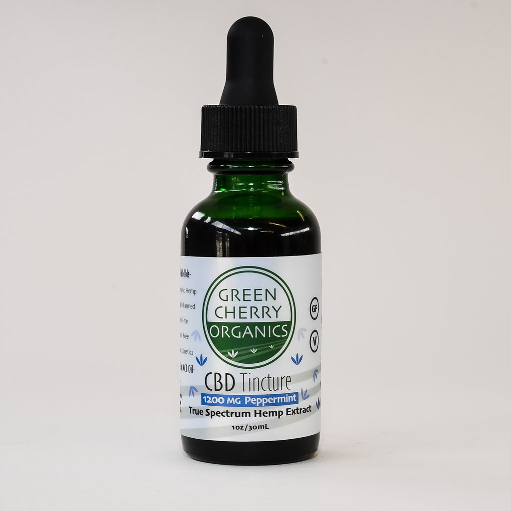 GCO 1200mg Peppermint CBD Tincture – Green Cherry Organics