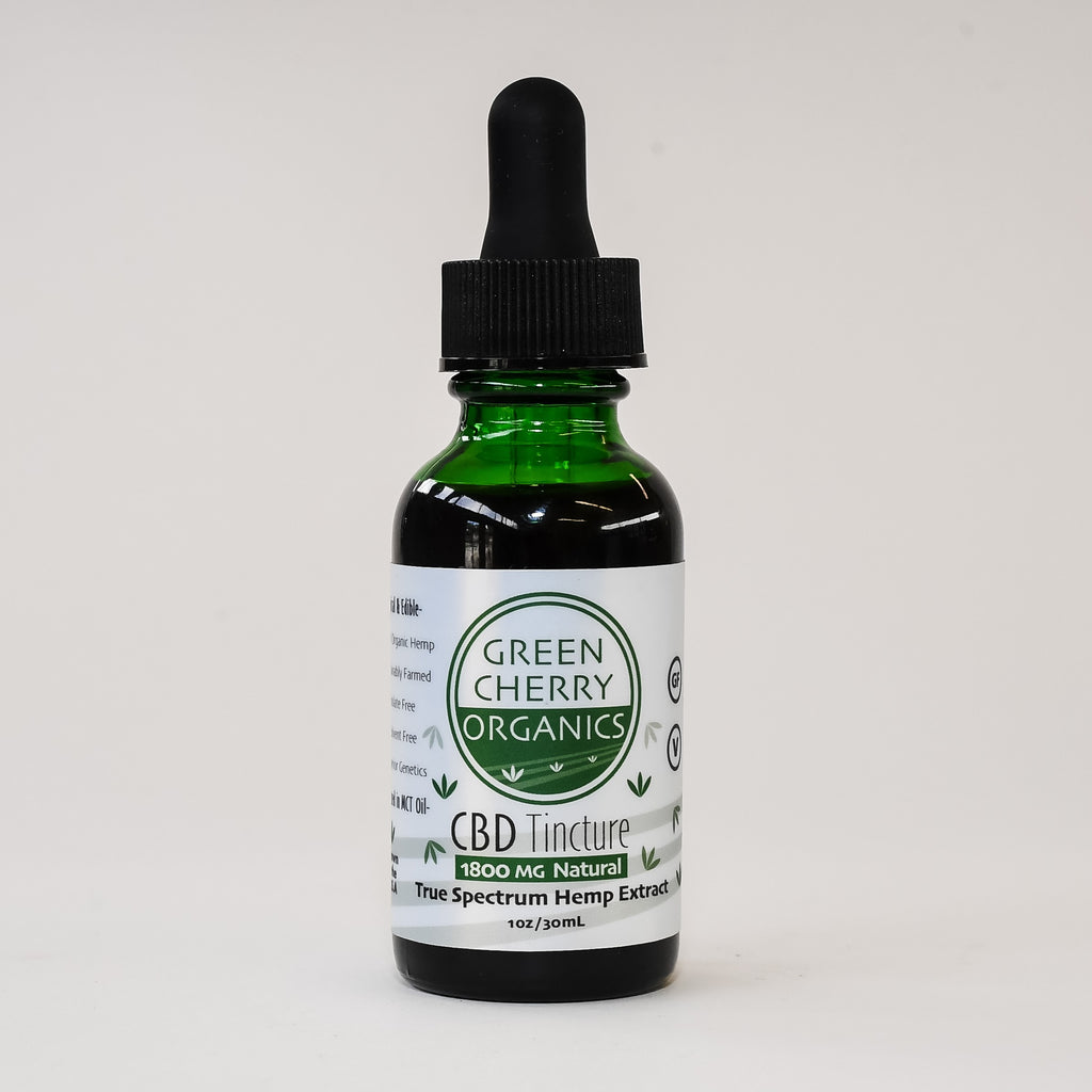 GCO 1800mg Natural CBD Tincture – Green Cherry Organics