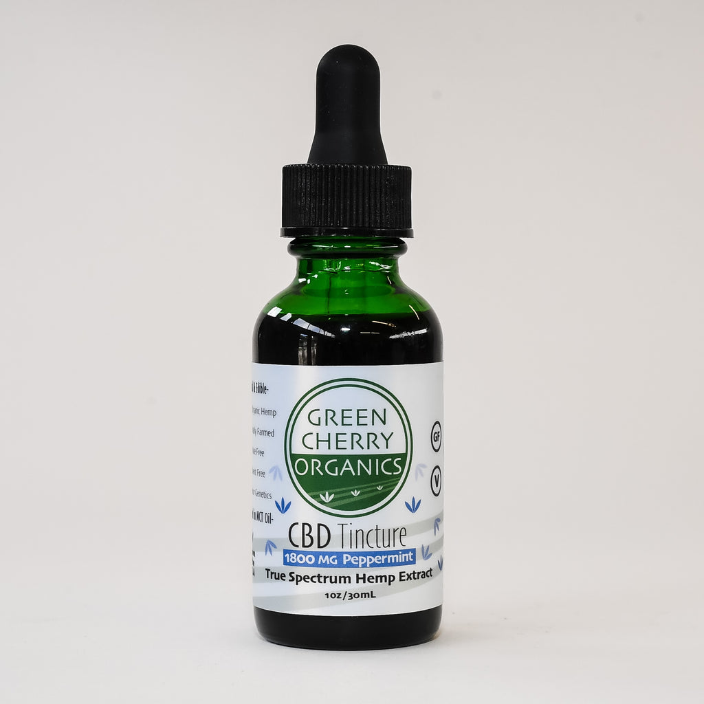 GCO 1800mg Peppermint CBD Tincture – Green Cherry Organics