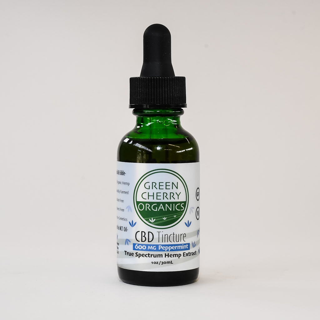 GCO 600mg Peppermint CBD Tincture – Green Cherry Organics